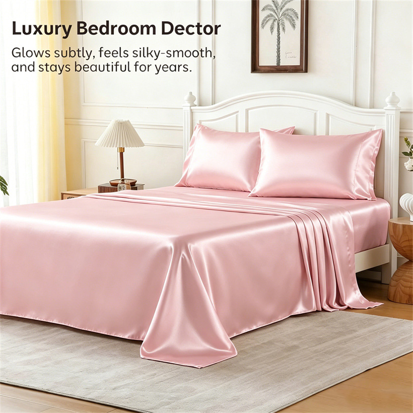 Luxury Mulberry Silk Bed Sheet - Luxury Skincare Sets review and price