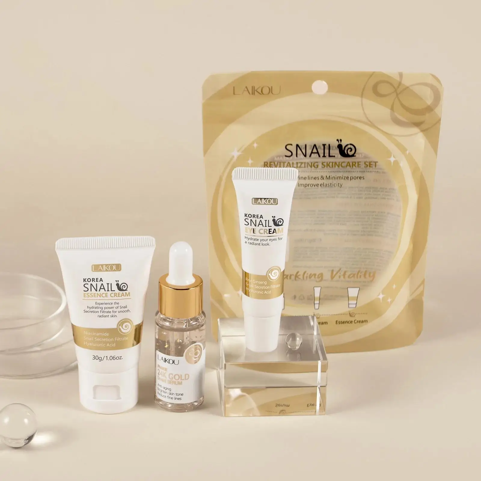 24K Gold Snail Repair Serum Ey - Luxury Skincare Sets review and price
