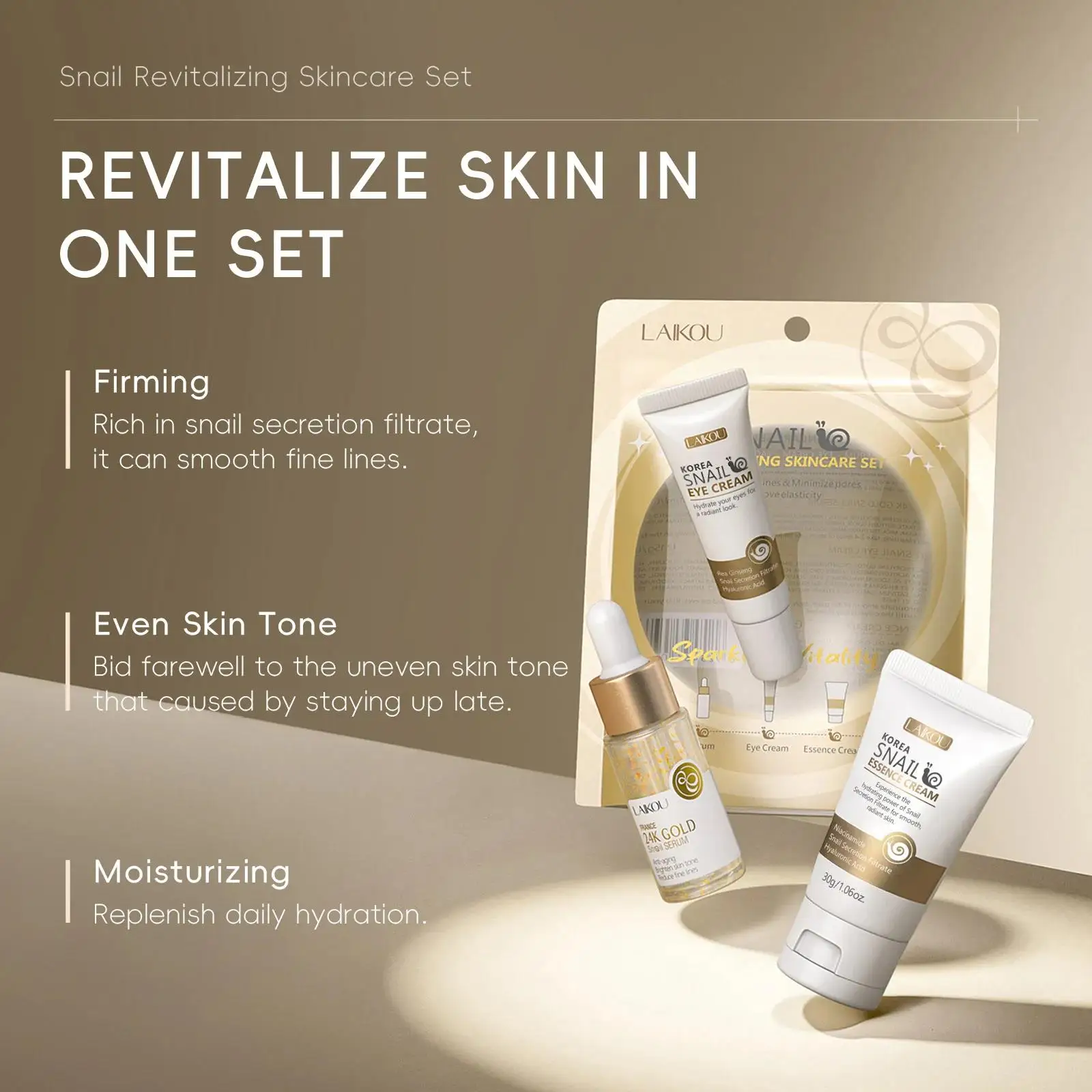 24K Gold Snail Repair Serum Ey - Luxury Skincare Sets review and price