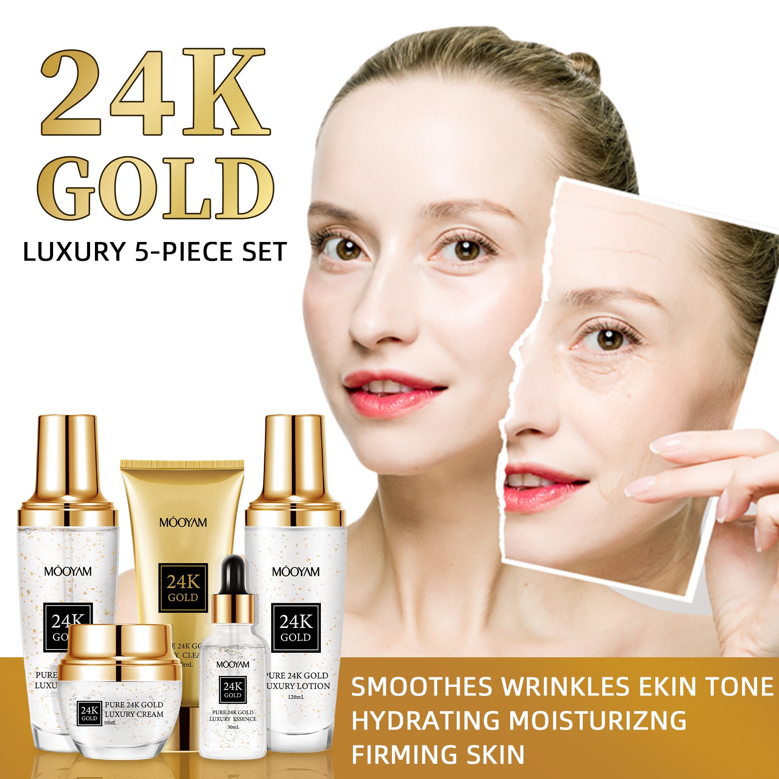 24K Gold LUXURY Moisturizin An - Luxury Skincare Sets review and price